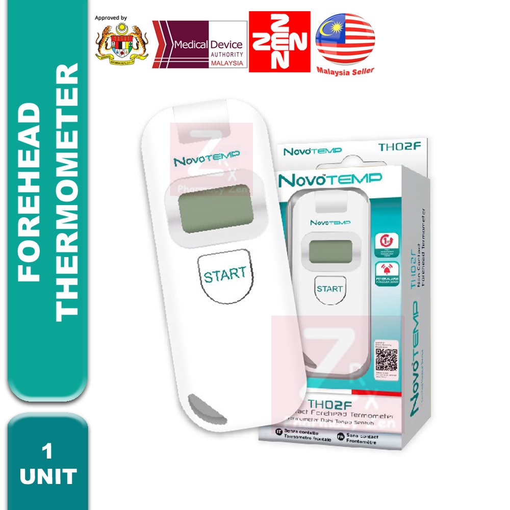 Novotemp NonContact Forehead Thermometer (TH02F)(White) Shopee Malaysia