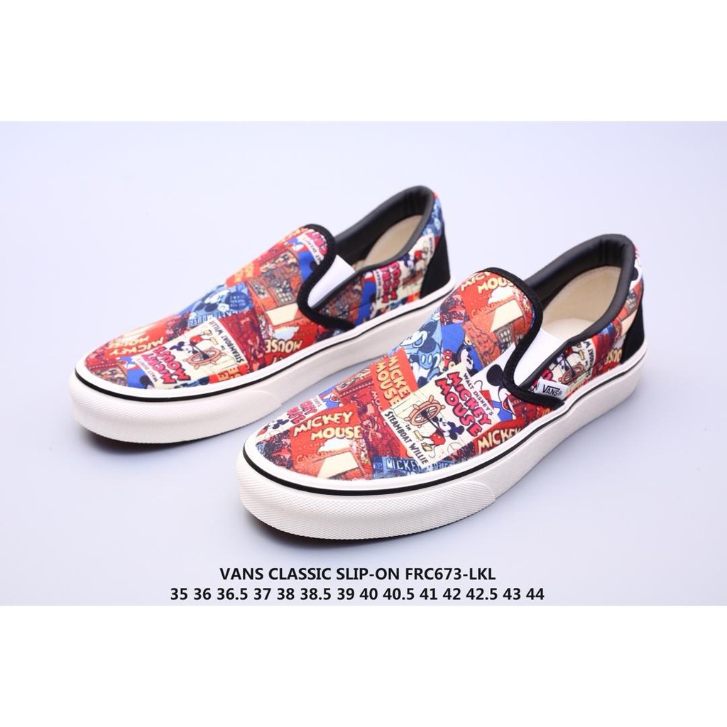 vans slip on mickey mouse