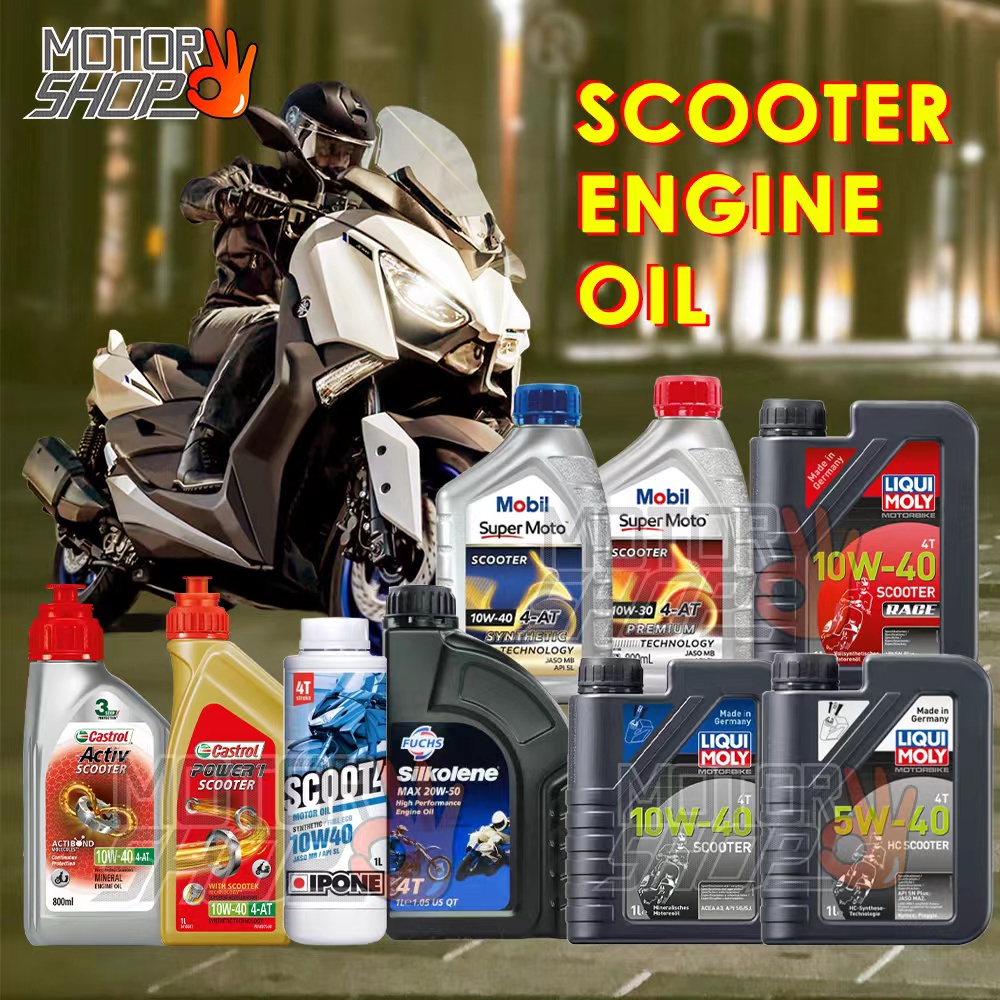 CASTROL/MOBIL/ Liqui Moly Scooter Engine Oil & Gear Oil for NVX, Nmax