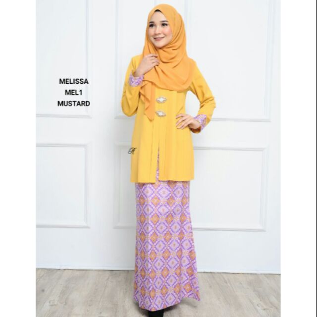 KEBAYA SONGKET MELISSA Baju Kebaya Longgar Kain Songket KEBAYA SONGKET MELISSA Baju Kebaya Longgar Kain Songket