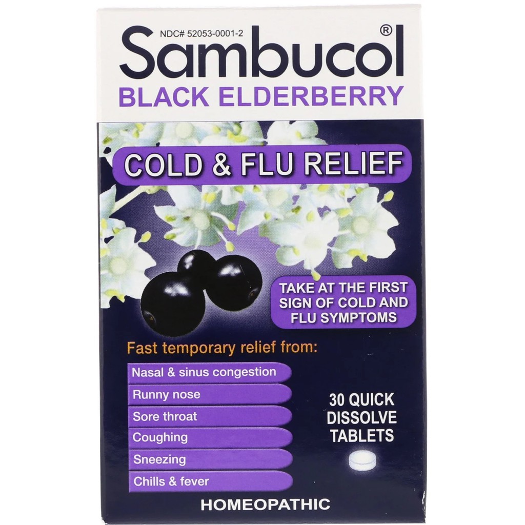 pharmakg Sambucol, Black Elderberry, Cold & Flu Relief, 30 Quick
