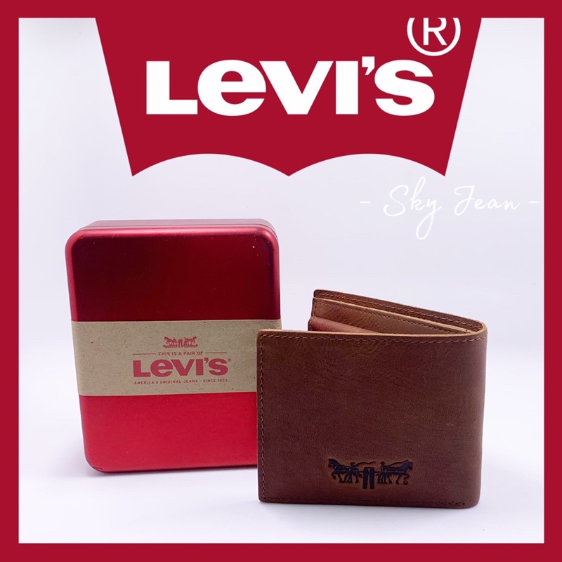 LEVIS ORIGINAL LEATHER WALLET (77173-0727) | Shopee Malaysia