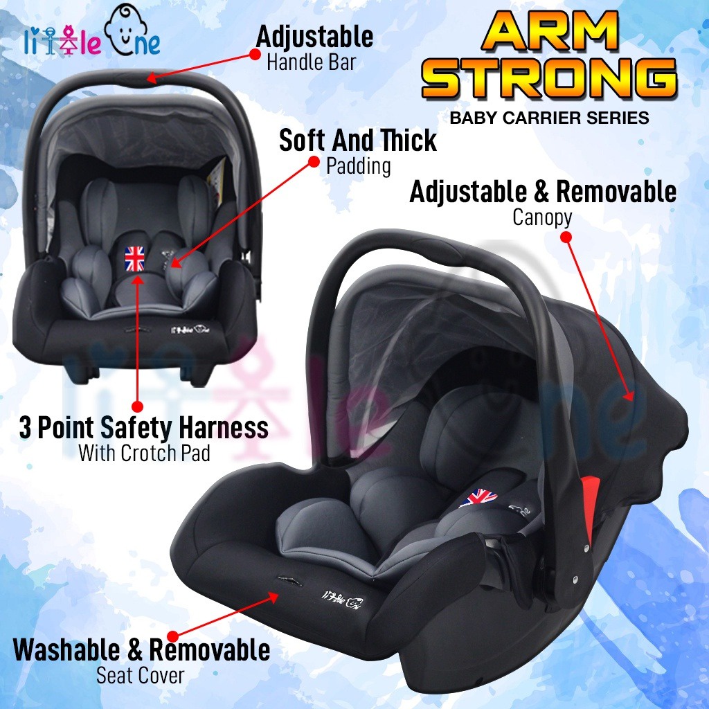 Baby Car Seat NEWBORN TO 13KG ECE CERTIFIED Little One ARMSTRONG 4 in1 CSA Infant Baby carrier
