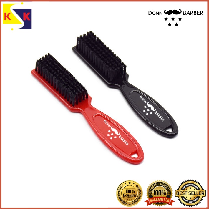 Barber Salon Professional Fade Brush Shaving Barber Neck Duster / Chrome fade brush