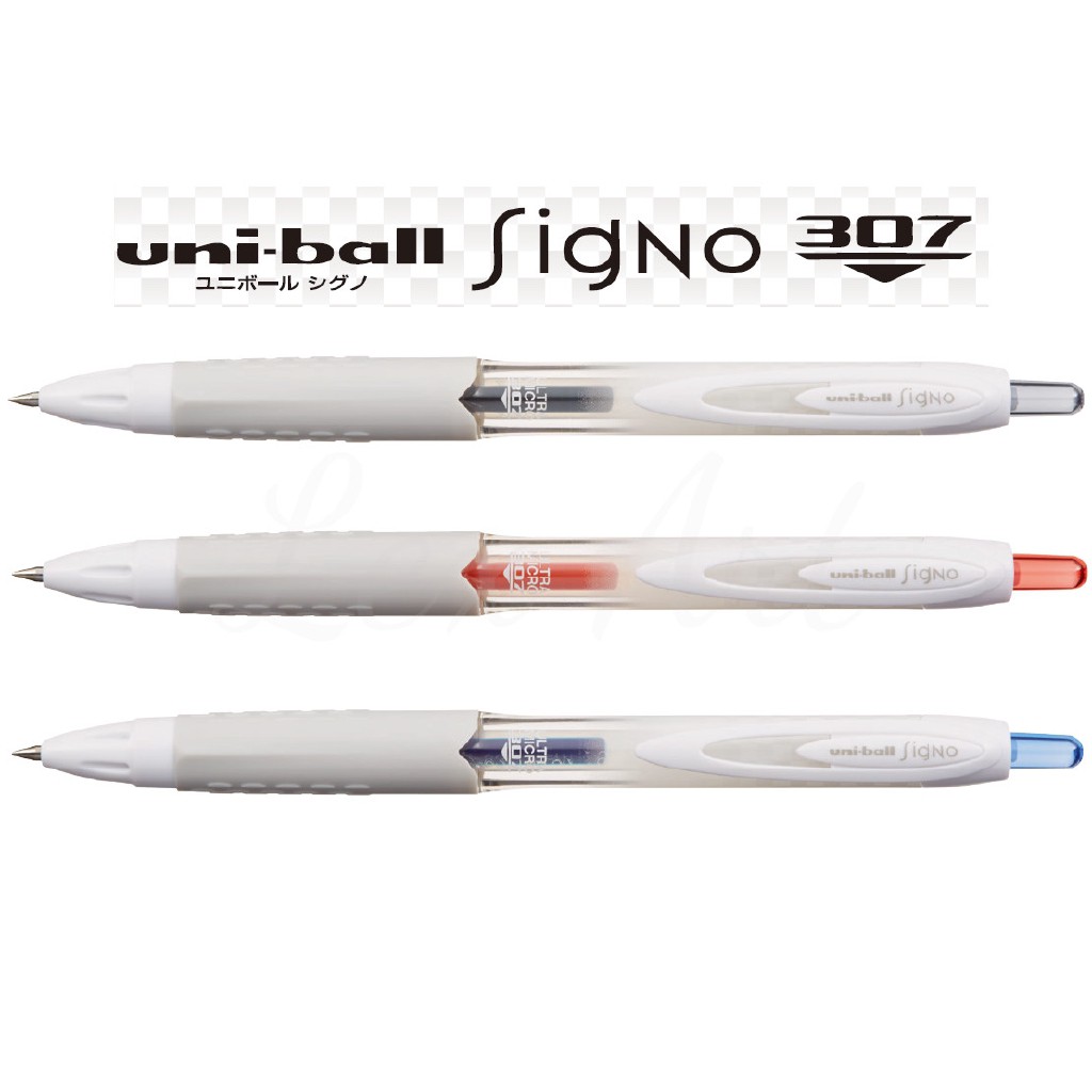 Penna Roller Uni-ball Signo 307 Nera Punta 0.7 Mm - Confezione Da 6 - Inchiostro Super Ink Resistente - 2