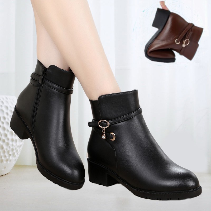 warm heeled boots