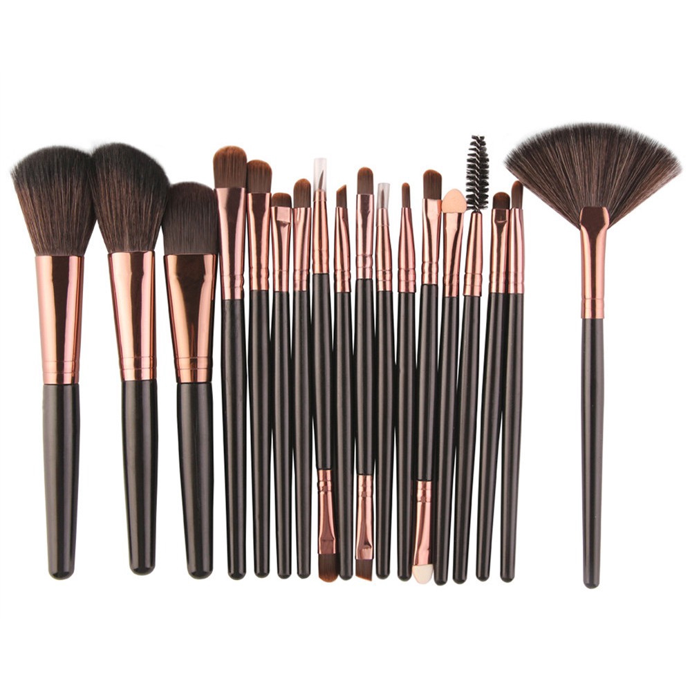 18 Pcs Maange Set Berus Mekap Halal Makeup Brush Set For Beginner Professional Use 100 Halal 5436