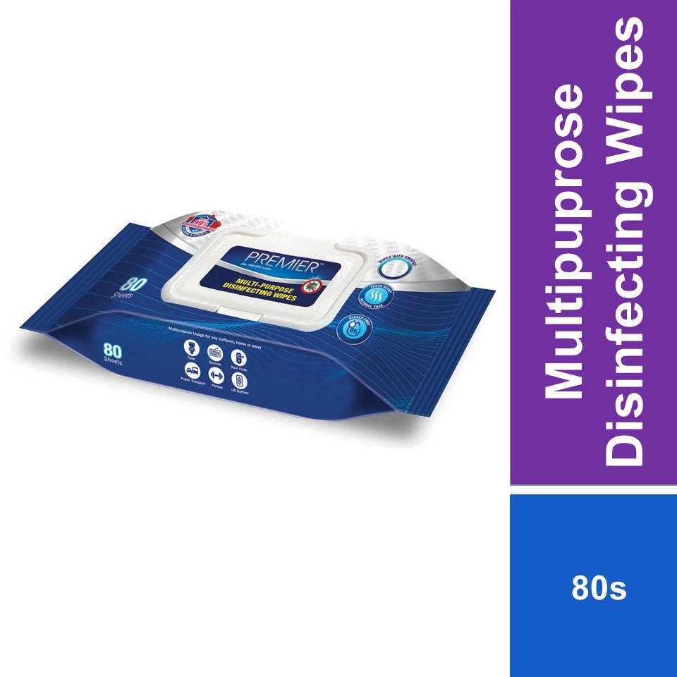 Premier MultiPurpose Disinfecting Wipes With Cap 80s Shopee Malaysia
