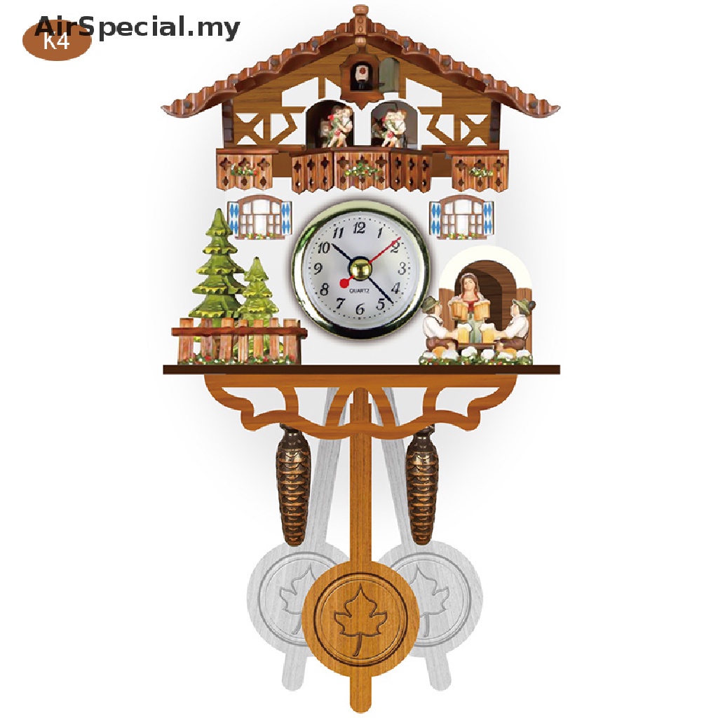 AirSpecial】 Cuckoo Clock Wall Clock Handicraft Vintage Wooden Cuckoo Tree  House Clock [MY] | Shopee Malaysia