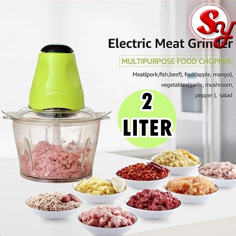 (2 Liter) Meat Grinder electric cooking machine Multipurpose blender grinder meat and vegetables