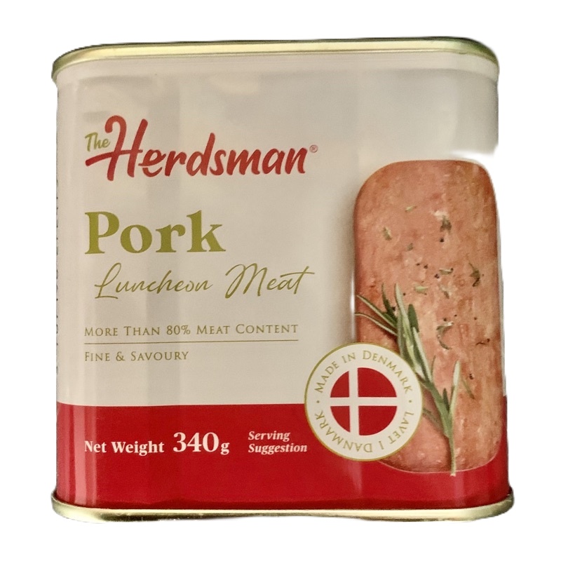 PROMO DENMARK PRODUCT (NON-HALAL) Herdsman Pork Lucheon Meat 340g 丹麦午餐肉 340g