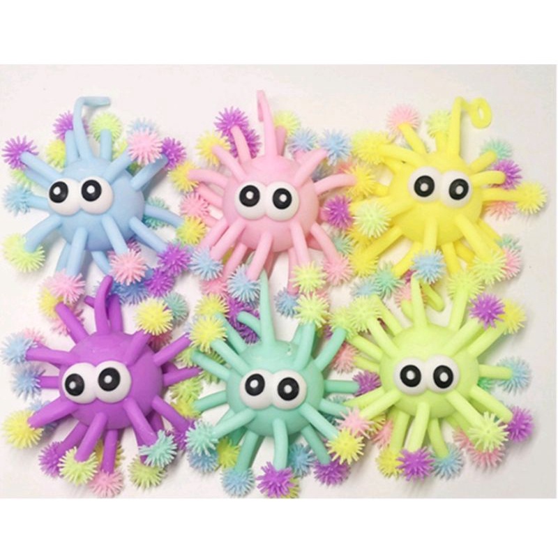 Soft rubber ball Toys, led Jellyfish yoyo Toys, squishy Balls, stress
