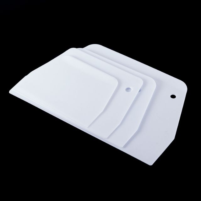 W2A3 1pcs S/M/L Plastic dough scraper for bread cake making decorating pastry tools cutter pisau plastik 中号塑料刮刀