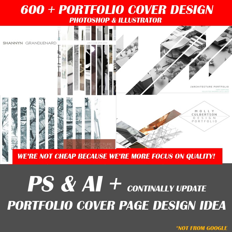 Portfolio Design Concepts Photoshop Illustrator Architecture Student Architect Shopee Malaysia