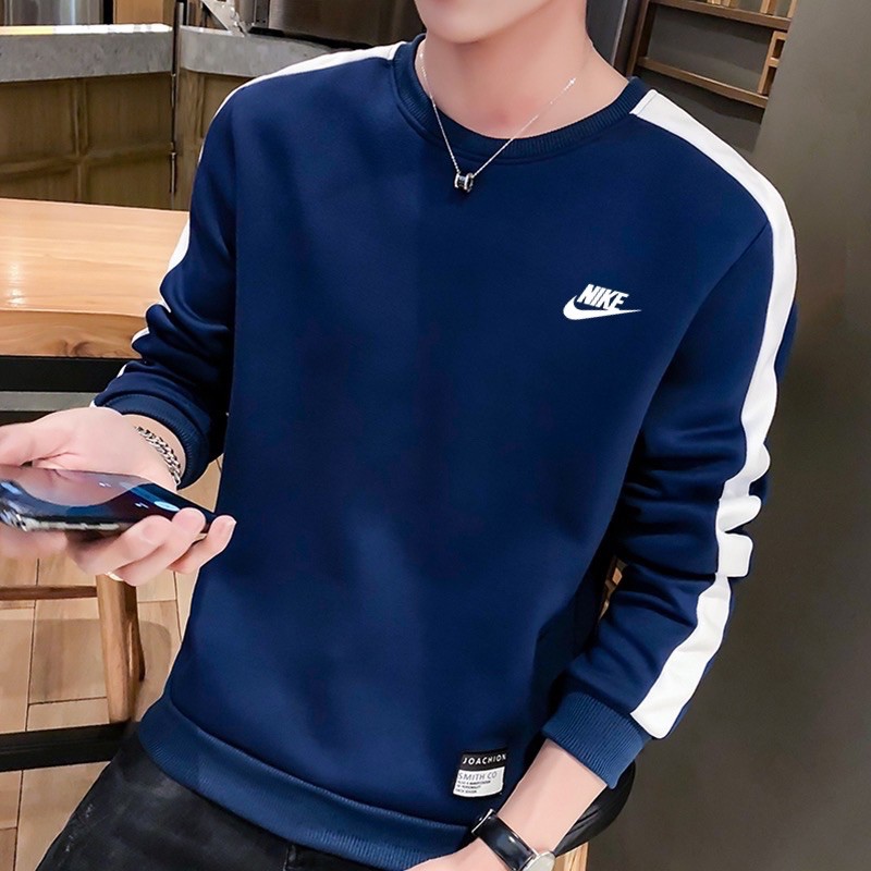 Buy Nike T Shirt Lengan Panjang Baju Kasual Lelaki Baru Sweater Lelaki Kemeja Bergaya Kasual Top Seetracker Malaysia
