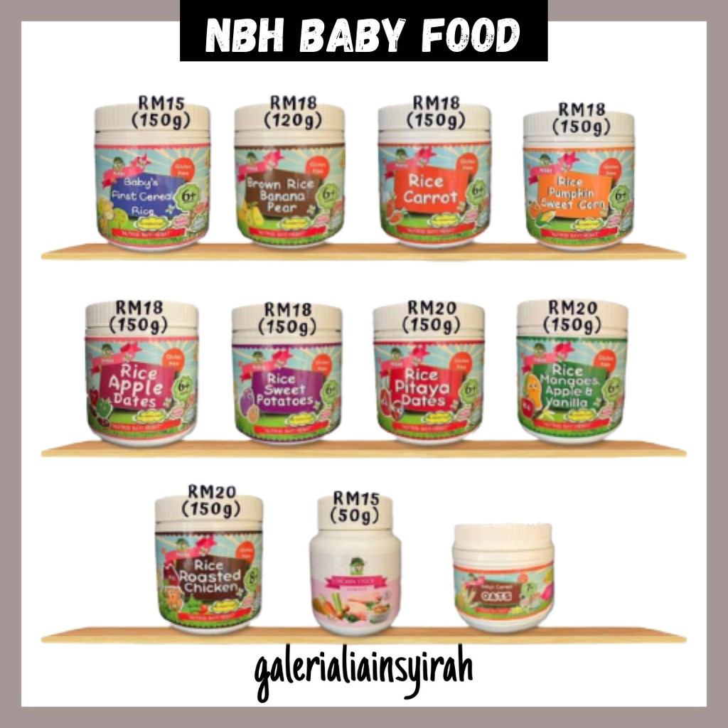 Makanan Bayi NBH Homemade Baby Food Instant baby porridge baby cereal ...