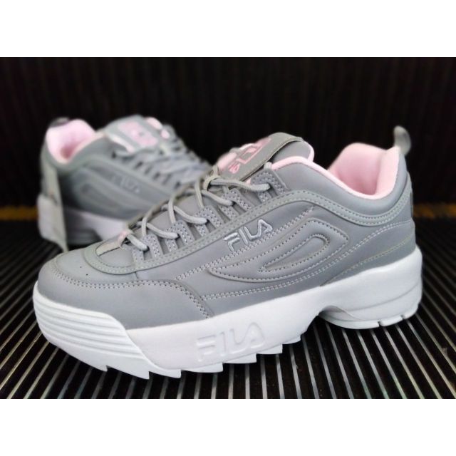 fila disruptor grey pink