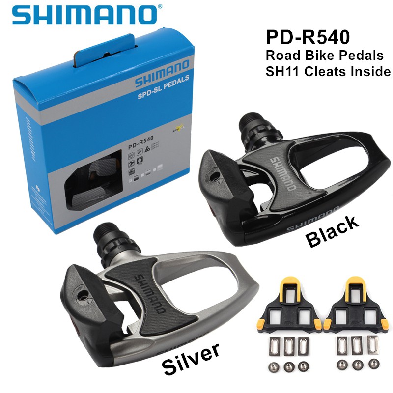 heroïsch Hallo Diagnostiseren READY STOCK] SHIMANO PD-R540 road bike riding self-locking pedal lock with  SH11 yellow lock piece black brand new | Shopee Malaysia