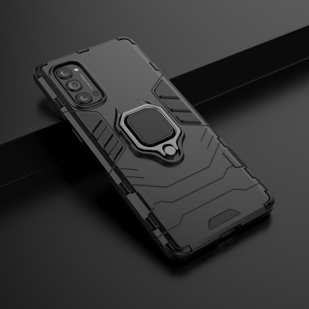 Cover Per OPPO Reno 4 Pro 5G In Silicone TPU Morbido Con Bordo Dorato | Custodia Antiurto Anti-Graffio | WEIOU Rosso Con Angoli Rinforzati