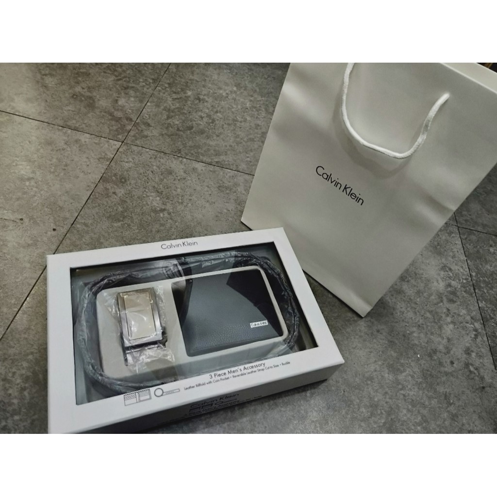 calvin klein 3 piece men's accessory