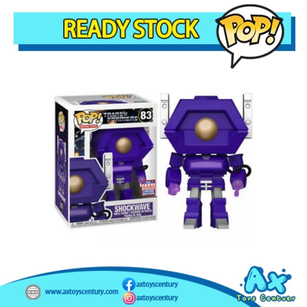 Funko Pop! Retro Toys: Transformers - Shockwave #83 Exclusive 100% Genuine