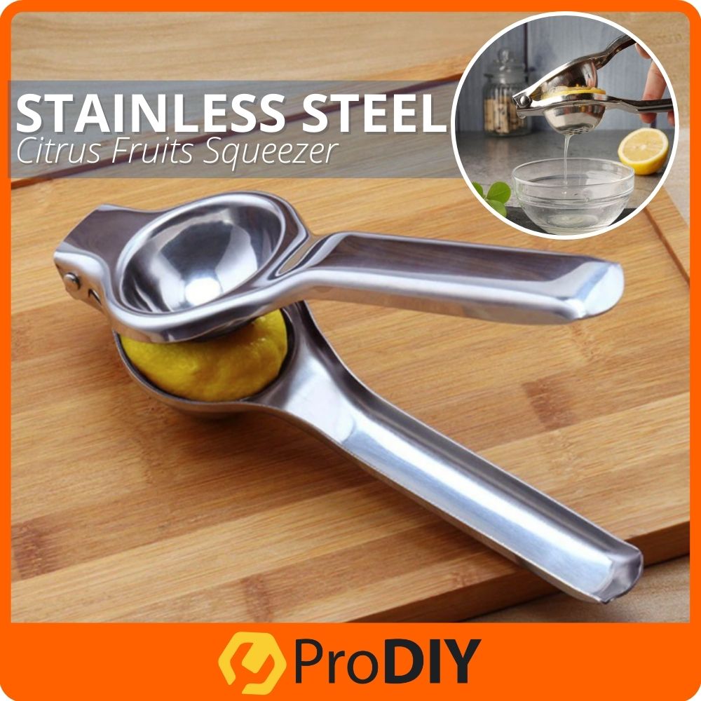 Stainless Steel Lemon Squeezer Orange Extractor Tool Citrus Fruits Squeezer Hand Pressing Juice Maker Perah Lemon Limau