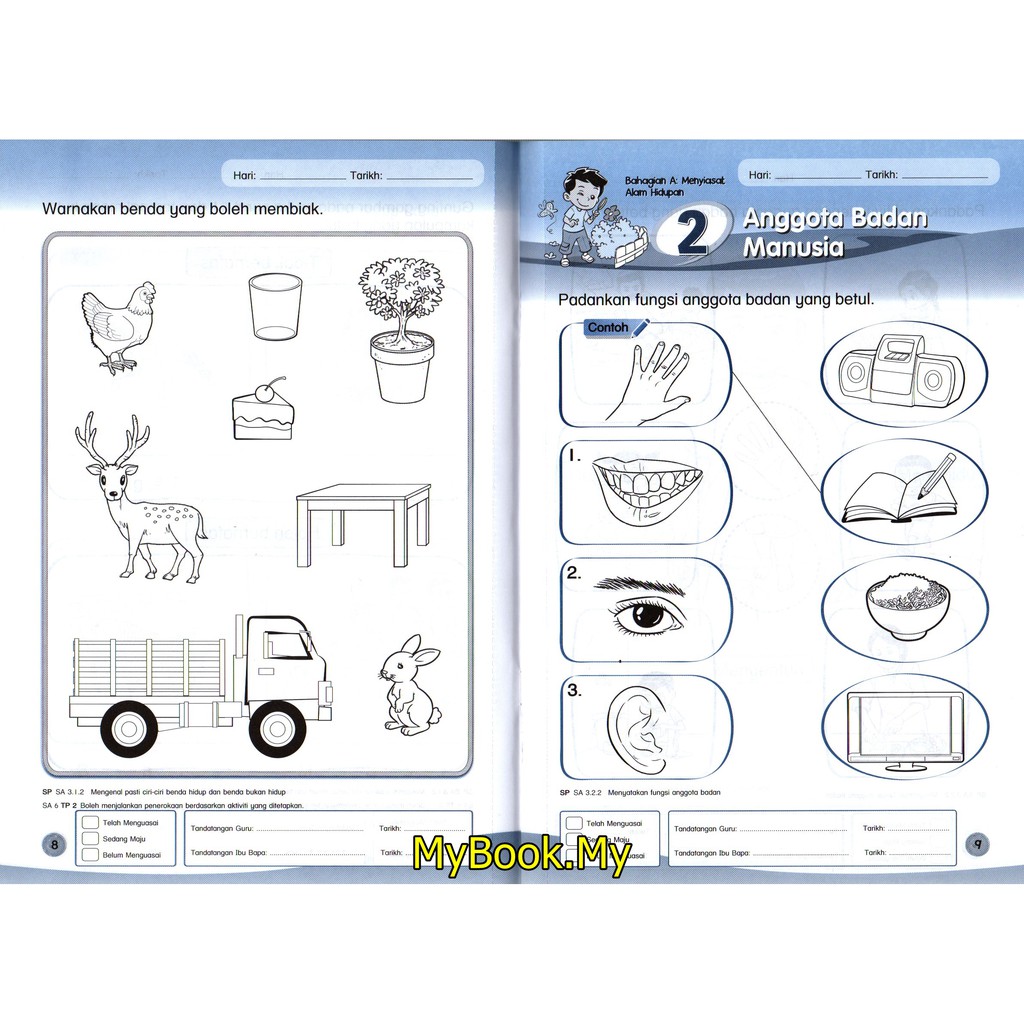 MyB Buku Latihan : Lembaran Aktiviti Prasekolah - Sains Awal Buku 