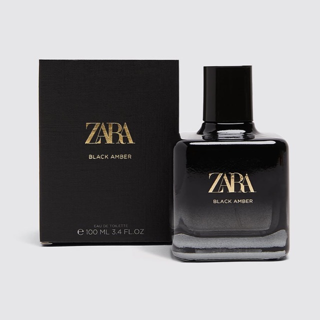 zara black amber parfum intense