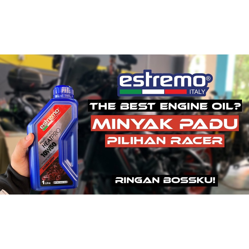 100 original ESTREMO semi synthetic 15w50 4stroke motorcycle oil free