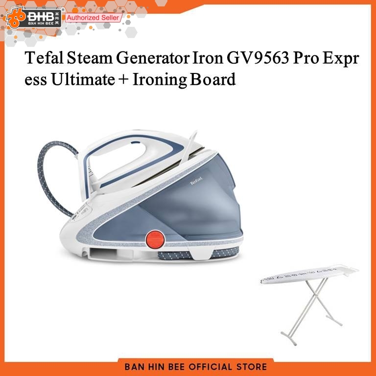 Tefal Steam Generator Iron GV9563 Pro Express Ultimate + Ironing Board