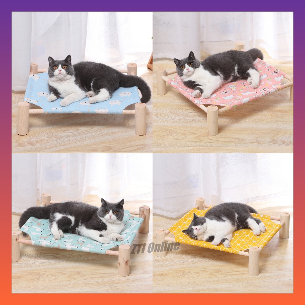 Katil Kucing Bersama Buai-Cat Wooden Hammock Bed  Shopee Malaysia