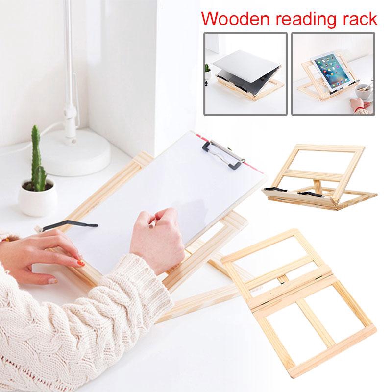 Tablet Holder Wood Wood Book Shelf Student Adjustable Creative