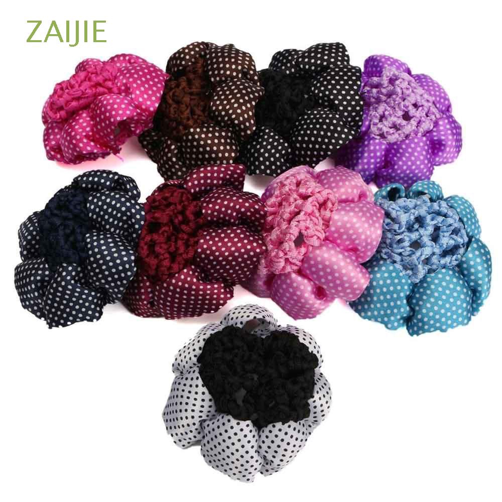 Accessories Women Girl Bun Cover Snood Crochet Hair Net Ballet