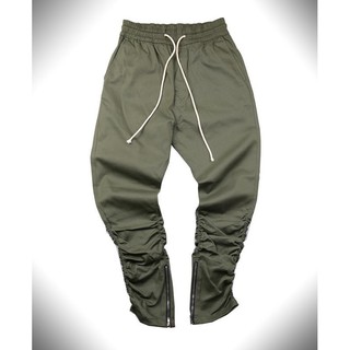 biker joggers with zippers