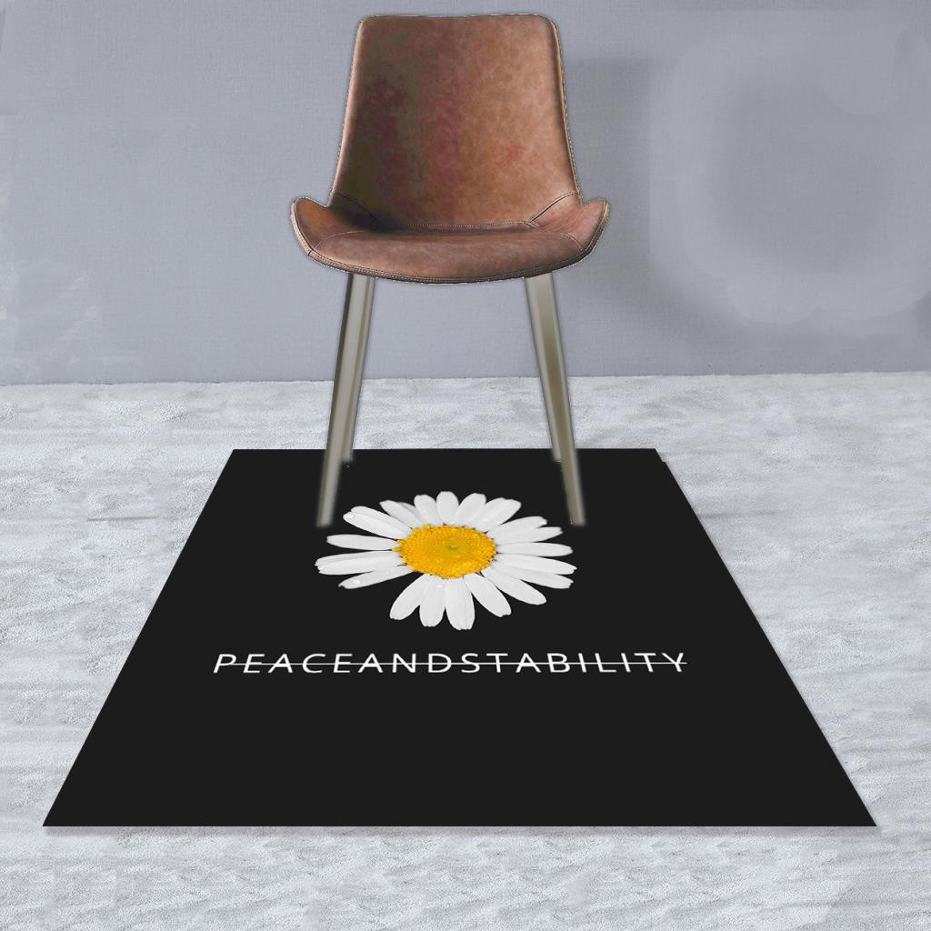 Carpet 小雛菊地毯圓潮牌ins權志龍臥室房間門墊笑臉太陽花宿舍客廳地墊 Shopee Malaysia