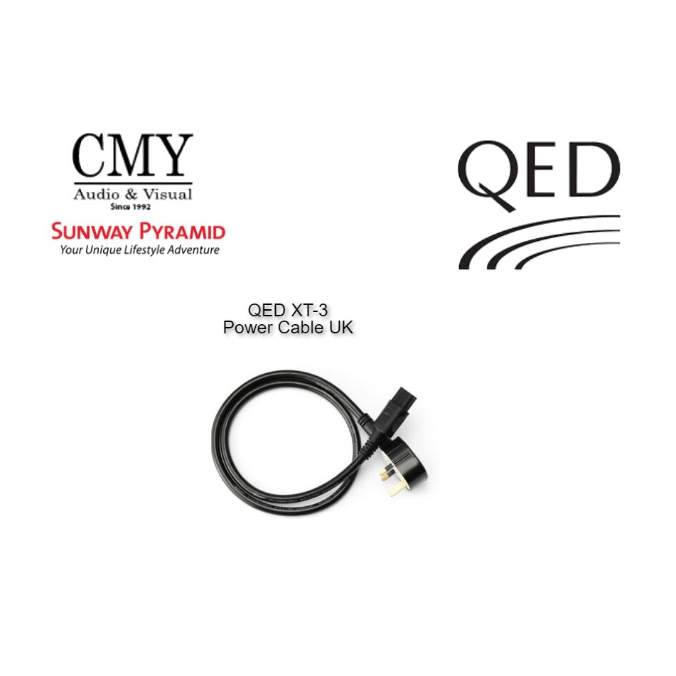 QED XT3 Power Cable UK Shopee Malaysia