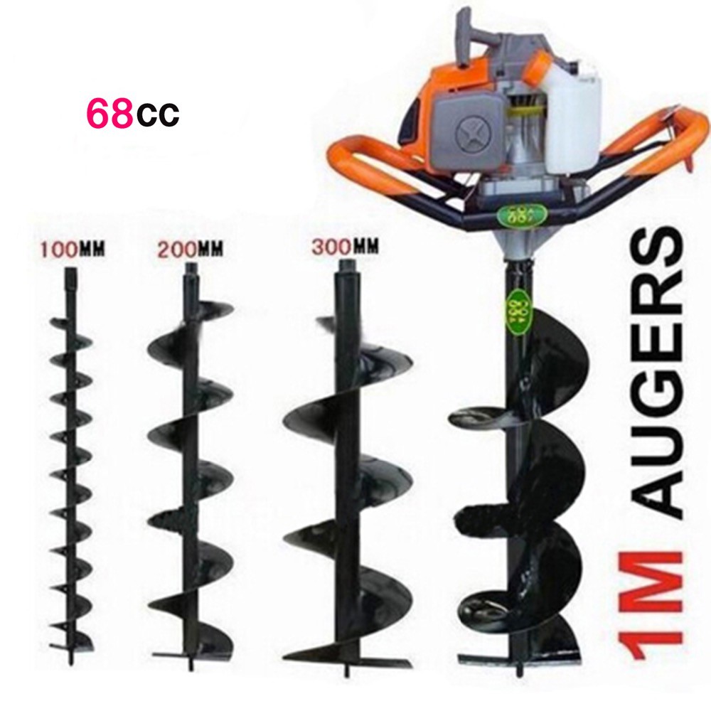68cc 2.5kw gas power post hole digger ground drilling ...