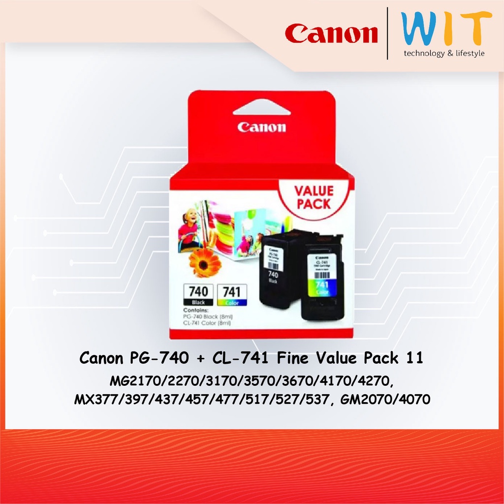 Canon PG-740 + CL-741 Fine Value Pack Ink