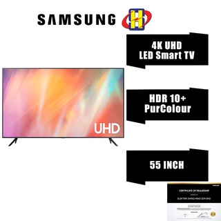 Image of Samsung 4K UHD SMART TV (55 Inch) LED PurColour HDR10+ ConnectShare™ UA55AU7000KXXM