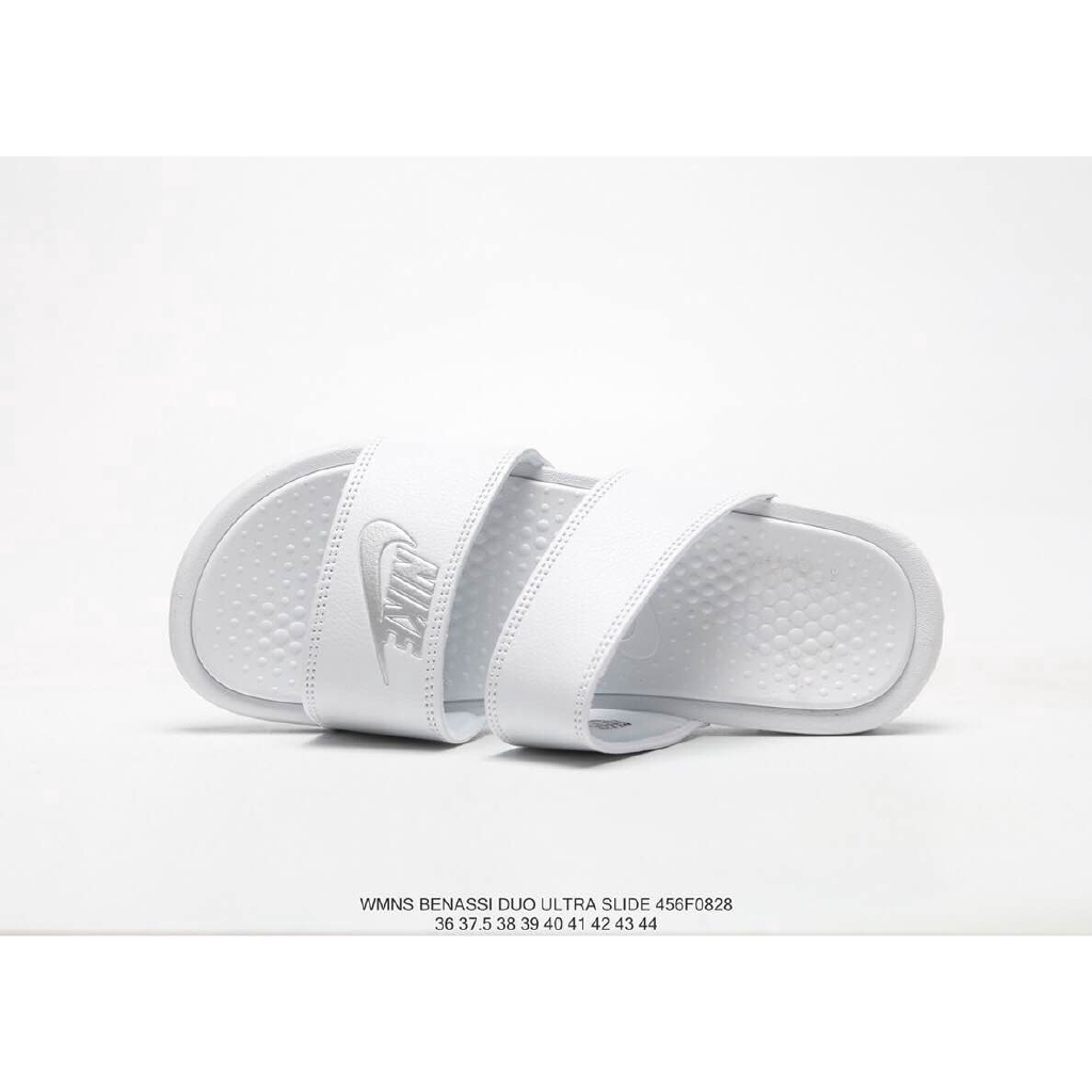 white double strap nike sandals