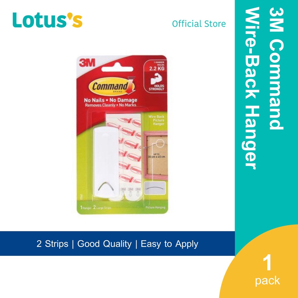 3M Command™ Small Utility Hooks 17002, 2 Hooks/Pack Shopee Malaysia