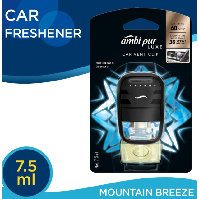 Ambi Pur Luxe Car Air Freshener Vent Clip 7.5ml   / Bouquet Car Air / Pewangi Kereta / Frangrance