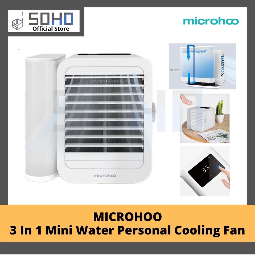 MICROHOO Mini Personal Air Conditioner Touch-Screen Desktop Adjustment ...