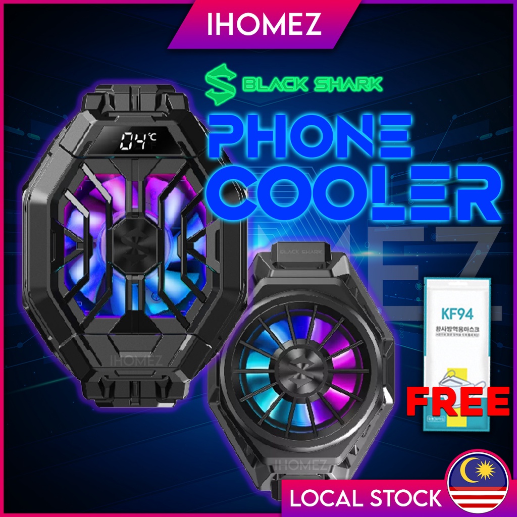 FAST COOLINGBlack Shark Fan Cooler 2 Pro Kipas Fon Gaming Fun Cooling Coolent Cooller Mobile Phone Radiator Funcooler