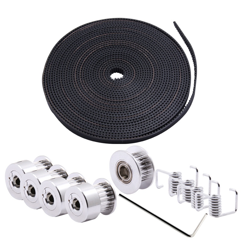 uxcell Timing Belt 610mm Circumference 6mm Width Closed Fit Synchronous Pulley Wheel for 3D Printer 