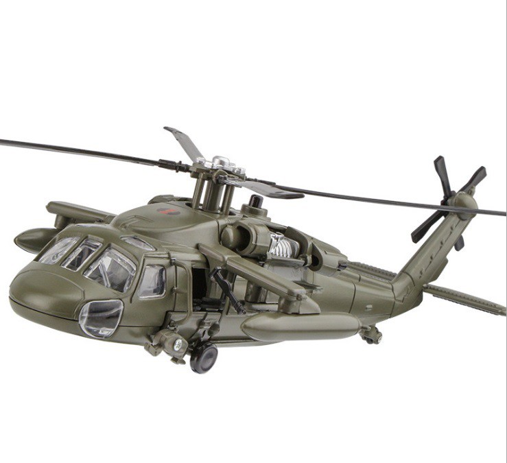 25cm Black Hawk helicopter Military model Toys Army fighter aircraft ...