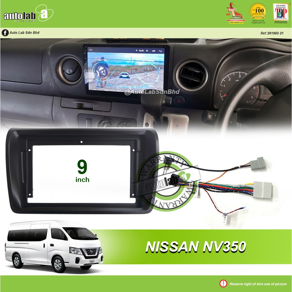 Android Player Casing 9" Nissan NV350 ( with Socket Nissan CB-12 & Antenna Join )