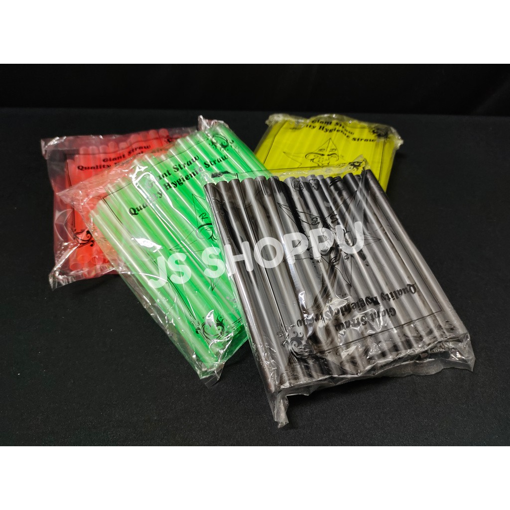 Giant Straw / Milk Tea Straw / Color / Black / Boba Straw / Boba Strow - 7" / 10"