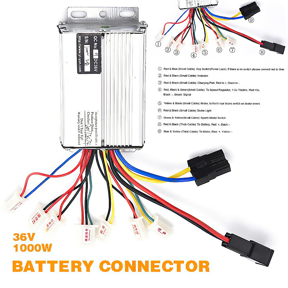 36v 1000w brushless motor