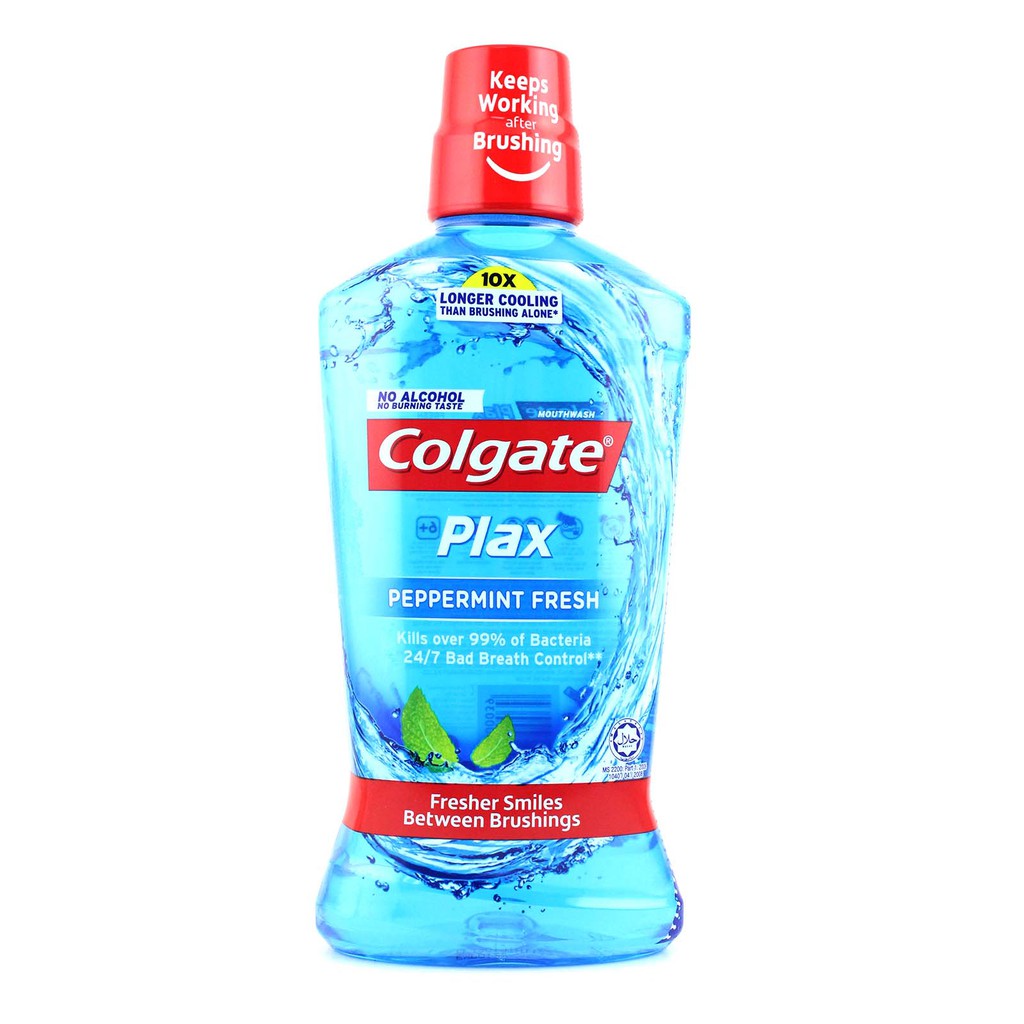 Colgate Mouthwash Plax Peppermint (750ml) MD1 Shopee Malaysia